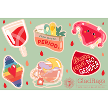 Load image into Gallery viewer, Period Party Sticker Sheet