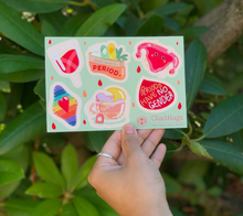Load image into Gallery viewer, Period Party Sticker Sheet