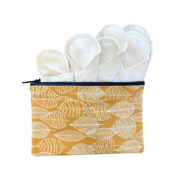 ORPERIODPACK - Organic Zero Waste Period Pack (4 different pads + assorted colors Carry Bag)